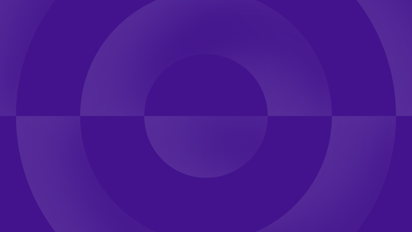 A purple background with a circle in the middle.