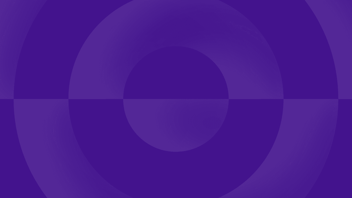 A purple background with a circle in the middle.